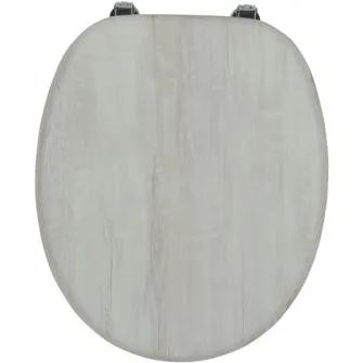 Capac WC Ferro, MDF, 44.7x38cm, decor stejar catifelat