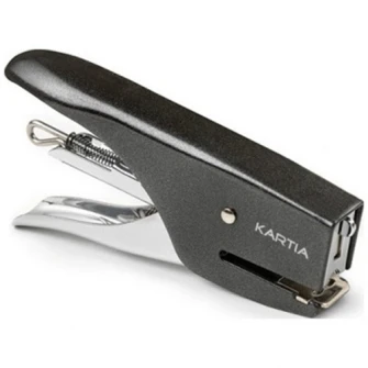 Capsator de mana (tip cleste) TURIKAN Kartia 8, 20 coli, capse 6/4, negru