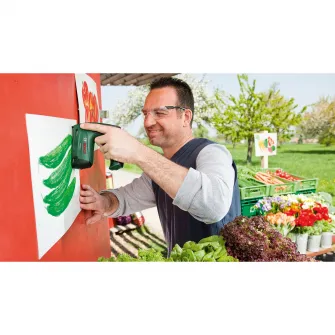 Capsator electric Bosch PTK 0603968220, 3.6 V, 1.5 Ah, 30 percutii/min, 1000 capte tib 53 lungime 8 mm, cutie carton, incarcator
