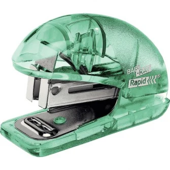 Capsator plastic Rapid Colour'Ice F4, 10 coli, blister, 1000 capse 26/6 incluse, verde