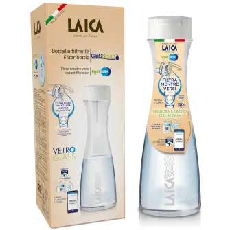 Carafa filtranta Laica GlasSmart, sticla, 1.1 L