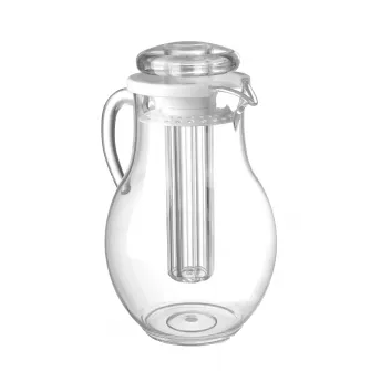 Carafa suc Hendi, cu tub gheata pentru racire, plastic transparent rezistent la zgarieturi, 2,2 l, ø15x26 cm