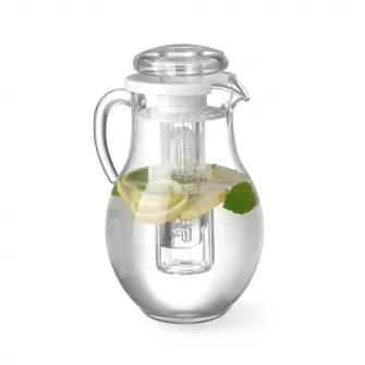 Carafa suc Hendi, cu tub gheata pentru racire, plastic transparent rezistent la zgarieturi, 2,2 l, ø15x26 cm