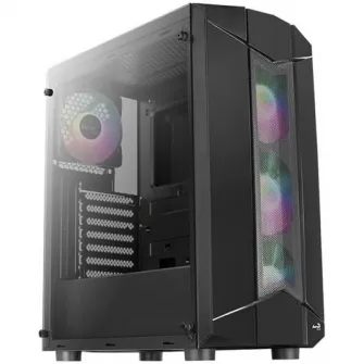 Корпус Aerocool Sentinel, Middle Tower, без блока питания, ATX, черный