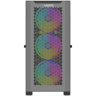 Carcasa AQIRYS Aquilla, Mid-Tower, fara sursa, E-ATX, Black