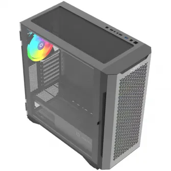 Carcasa AQIRYS Aquilla, Mid-Tower, fara sursa, E-ATX, Black