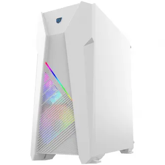 Carcasa AQIRYS Canopus White ARGB, Mid-Tower, fara sursa, ATX, White