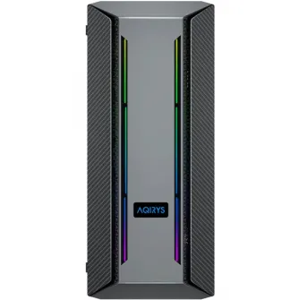 Корпус AQIRYS Mizar ARGB, Mid-Tower, без блока питания, ATX, черный