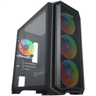 Carcasa AQIRYS Wezen, Mini Tower, fara sursa, mATX, Black