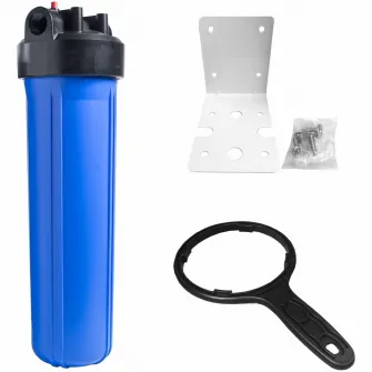 Carcasa filtru apa rece Valrom BB D20' 'fi1',' cu suport suruburi si cheie inclus, presiune maxima 6 bari