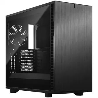 Carcasa Fractal Define 7 TG Dark Tint, Mid Tower, fara sursa, E-ATX, Black