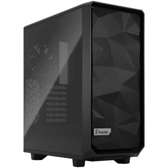 Carcasa Fractal Meshify 2 Compact TG Light Tint, Mid Tower, fara sursa, ATX, Black