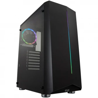 Carcasa FSP CMT151 ARGB, Mid-Tower, fara sursa, ATX, Black