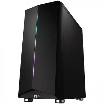 Carcasa FSP CMT151 ARGB, Mid-Tower, fara sursa, ATX, Black