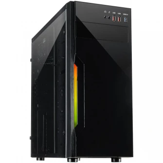 Carcasa Inter-Tech B-42 RGB, Middle Tower, ATX, fara sursa, Black