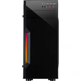 Carcasa Inter-Tech B-42 RGB, Middle Tower, ATX, fara sursa, Black