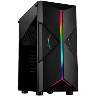 Корпус Inter-Tech IT-3306 Cavy, Mid-Tower, без блока питания, ATX, черный