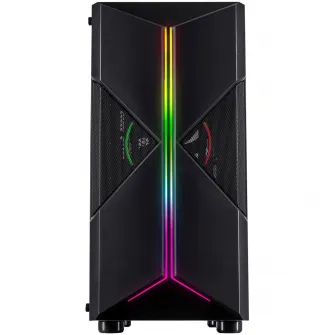 Корпус Inter-Tech IT-3306 Cavy, Mid-Tower, без блока питания, ATX, черный