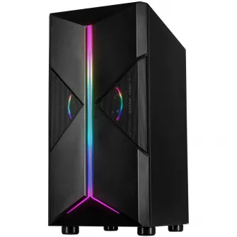Корпус Inter-Tech IT-3306 Cavy, Mid-Tower, без блока питания, ATX, черный