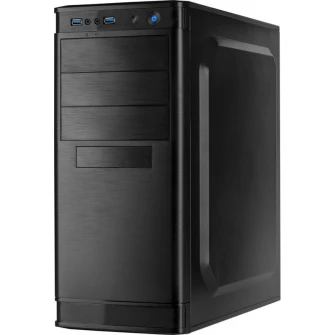 Carcasa Inter-Tech IT-5905, Mid Tower, fara sursa, Negru