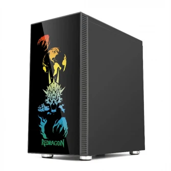 Carcasa Redragon Steeljaw Pro, Mid-Tower, fara sursa, ATX, Black
