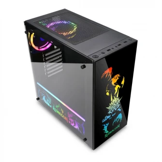 Carcasa Redragon Steeljaw Pro, Mid-Tower, fara sursa, ATX, Black