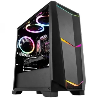 Корпус Segotep Ares, Mini Tower, без источника питания, mATX, черный