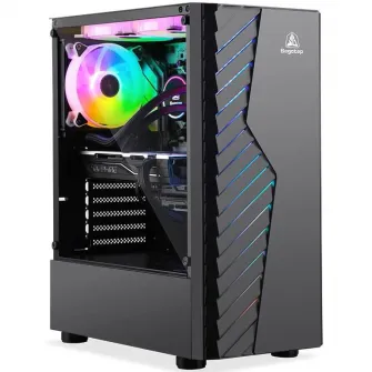 Корпус Segotep Nova V1, Mid-Tower, без блока питания, ATX, Черный