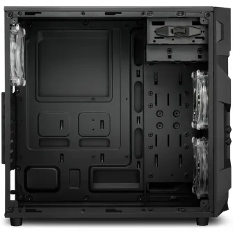 Carcasa Sharkoon VG7-W RGB, Mid-Tower, fara sursa, ATX, Black