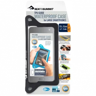 Carcasa TPU impermeabila Sea to Summit Smart Phones XL, 17x9.2 cm, negru