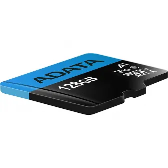 Card de memorie ADATA Premier, MicroSDXC, 128GB, UHS-I, Class 10 + Adaptor