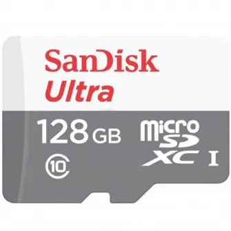 Card de memorie Sandisk micro SD - SDXC Ultra 128 GB,Class 10, 100Mbs + adaptor