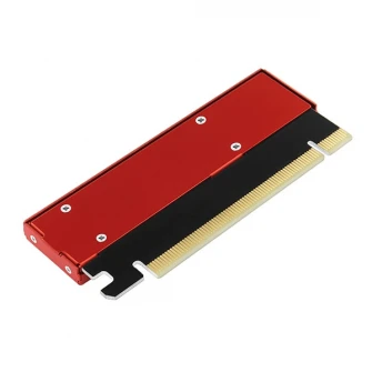Карта PCI-E x4 Axagon PCEM2-S, переходник на 1x M.2 NVMe SSD, M.2 2230/2242/2260/2280, пассивный кулер, красный