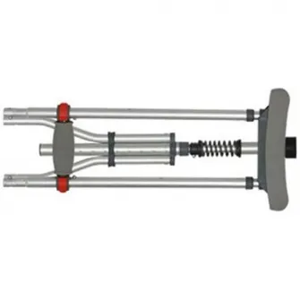 Carja cu sprijin subaxilar cu amortizor, pliabila, marime universala, aluminiu, CMG-925LPAU
