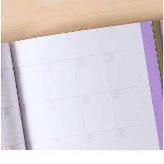Carnet A5 My Creative Clairefontaine, cu elastic, 14.8x21cm, 208 pagini punctate, hartie 90g/mp, Certificat PEFC, livrat cu 1 set de sabloane si autocolante, Sweety