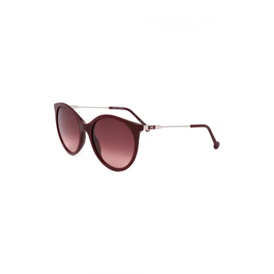 Carolina Herrera, Ochelari de soare pantos cu lentile in degrade, Visiniu, Argintiu, 56-20-145