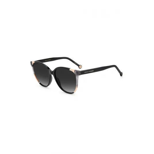 Carolina Herrera, Ochelari de soare rotunzi cu lentile in degrade, Negru, 58-17-145