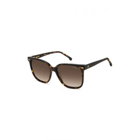 Carrera, Ochelari de soare cu lentile patrate cu model in degrade, Maro inchis, Portocaliu, 55-16-140