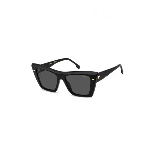 Carrera, Ochelari de soare patrati cu lentile uni, Negru, 54-17-140