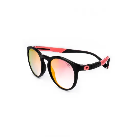 Carrera, Ochelari de soare rotunzi unisex, Negru, Corai, 51-21-140