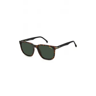 Carrera, Ochelari de soare unisex cu lentile uni, Maro inchis, Maro scortisoara, Verde feriga, 54-18-145