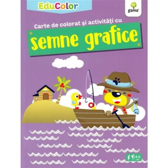 Carte de colorat si activitati cu semne grafice/EduColor