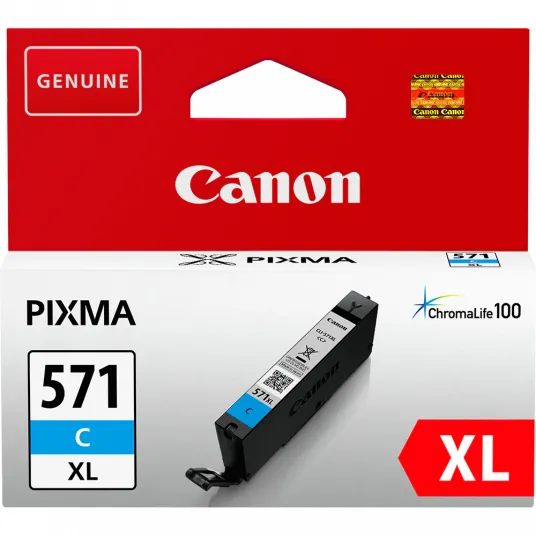 Картридж Canon CLI-571XLC, голубой XL