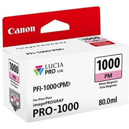 Cartus cerneala Lucia Pro PFI-1000 PhotoMagenta pentru imagePROGRAF PRO-1000