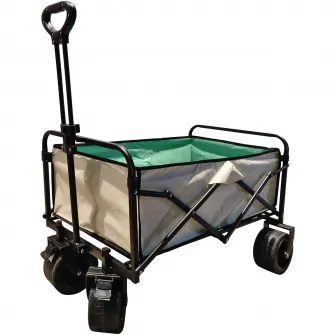 Carucior camping cu masuta Kring, 89x53x95 cm, forest green