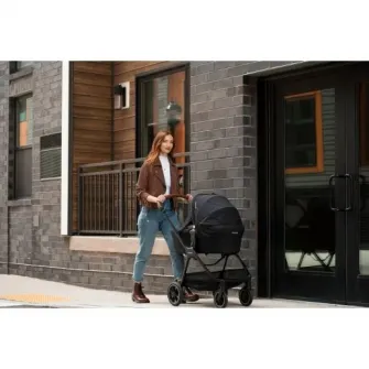 Carucior compact pentru bebelusi Nuna TRIV Next Caviar, de la nastere