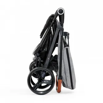 Carucior sport, ultra compact, Kinderkraft Grande Plus, 0-22 kg, grey