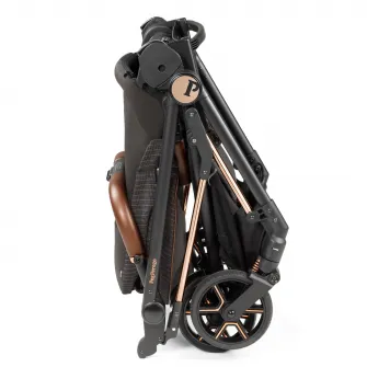 Carucior transformabil Peg Perego Vivace 500, 0 - 22 kg, Negru/Gri, cadru usor din aluminiu