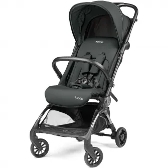 Carucior ultracompact, usor, pentru bebelusi Peg Perego Volo, compatibil avion, geanta transport inclusa, 0 - 22 kg, Metal, Verde