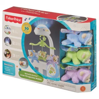 Carusel 3 in 1 Fisher Price Butterfly Dreams cu proiectie